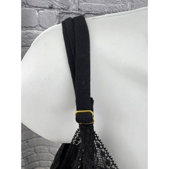 Soma Cool Nights Lace Trim Chemise Floating Hearts Black Size XL NWT Nightgown - Picture 9 of 10